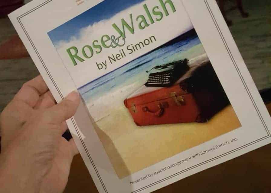 Neil Simon’s ‘Rose & Walsh’ playing at AZ’s ‘Theater Artists Studio’ through this weekend!