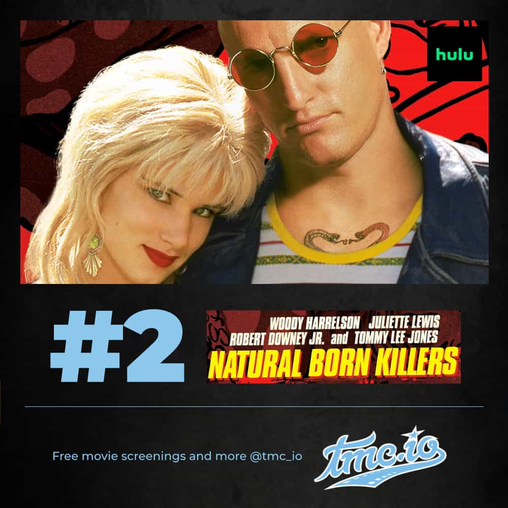 Natural Born Killers is our #2 streaming movies to watch this weekend on HBO Natural Born Killers is our #2 streaming movies to watch this weekend on HBO