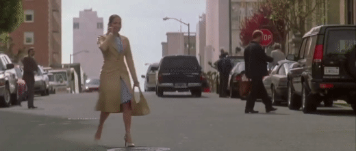 The Wedding Planner (2001) - Columbia Pictures The Wedding Planner Jennifer Lopez High Heel gets stuck